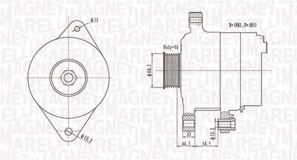 MAGNETI MARELLI Generaator 063732062010